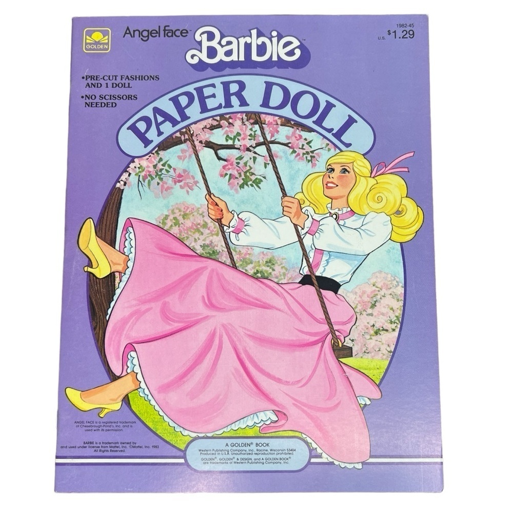 Vintage 1983 Angel Face Barbie Paper Dolls